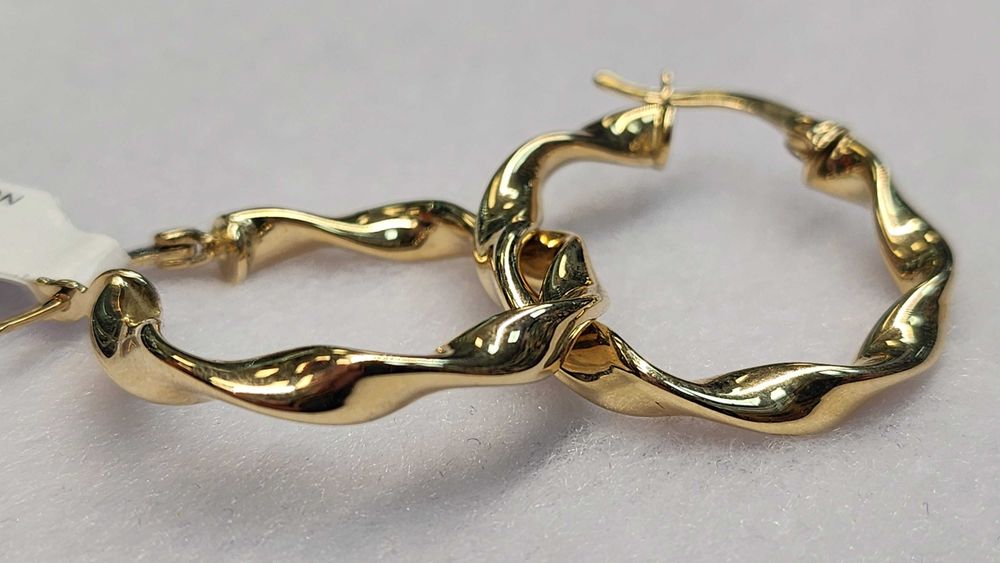 PIĘKNE ZŁOTE KOLCZYKI 585 2,56G Nowe! Best Mobile Lombard Nr.1405