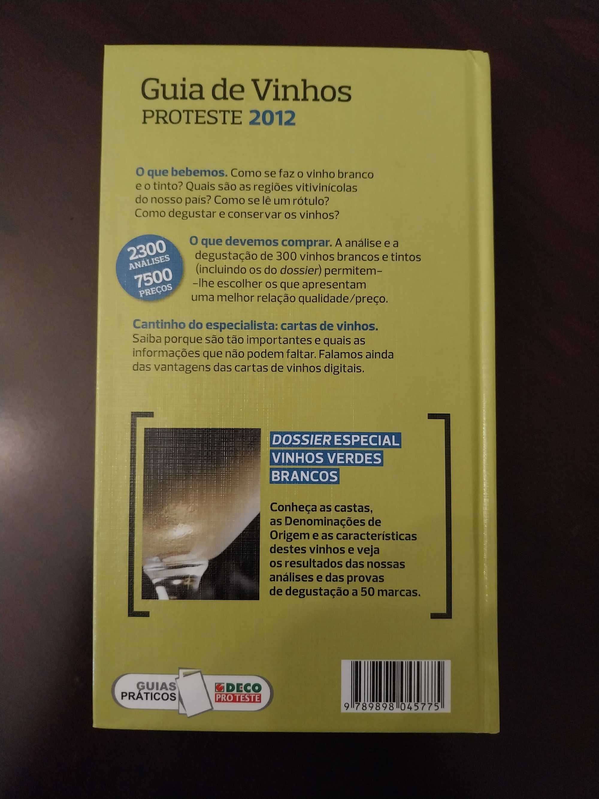 Guia de Vinhos, Proteste 2012