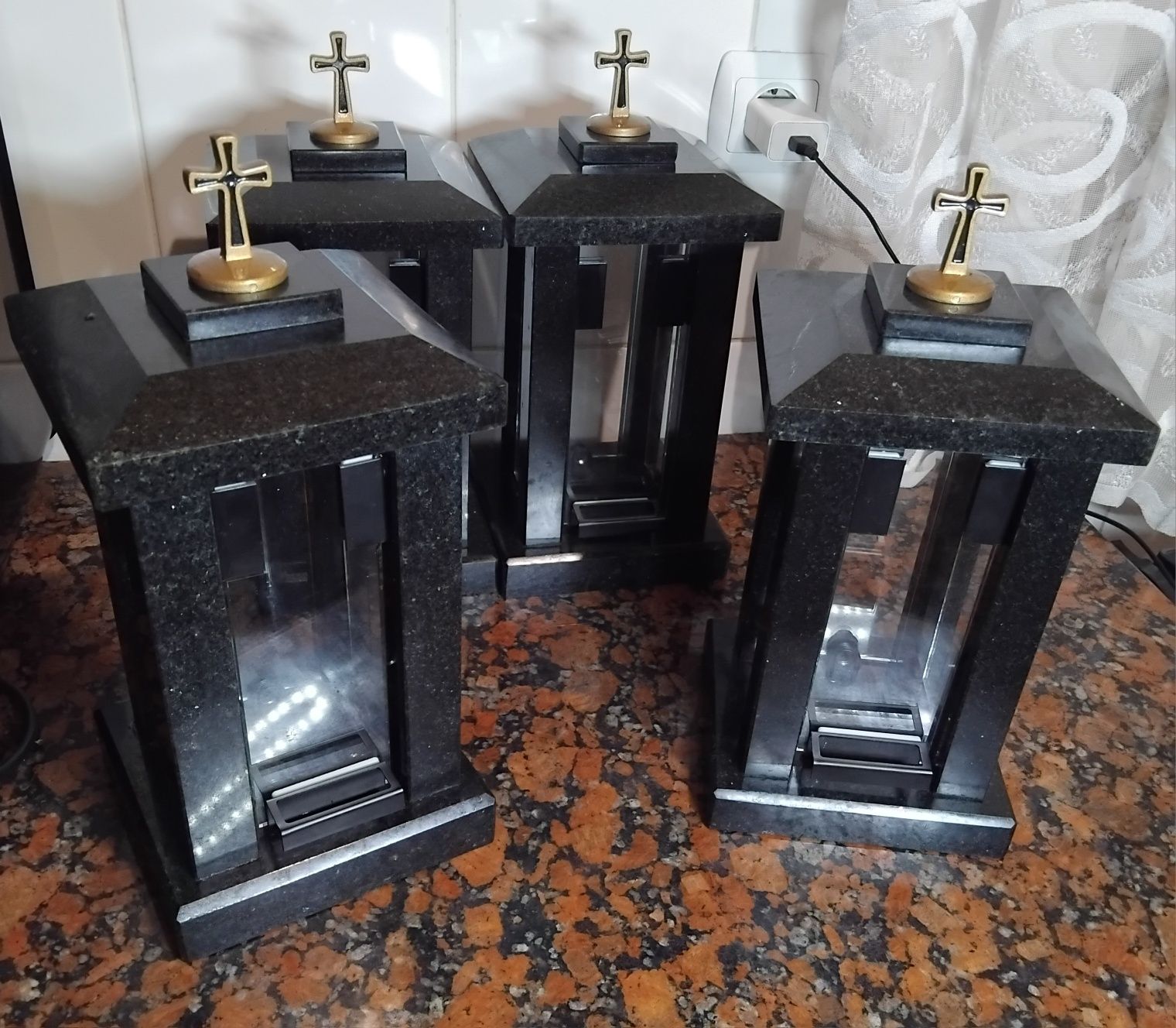 Гранітна лампадка+КЛЕЙ для встановлення та СВІЧКА у подарунок