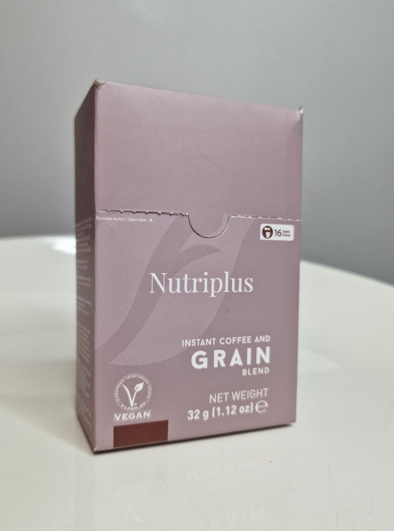 Turecka Kawa Zbożowa Instant Nutriplus NutriCoffee Wit: E+B1