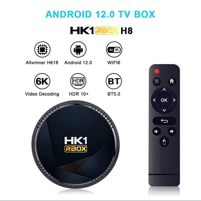 TV box 8k,4GB/32GB, android 12,nova na caixa,