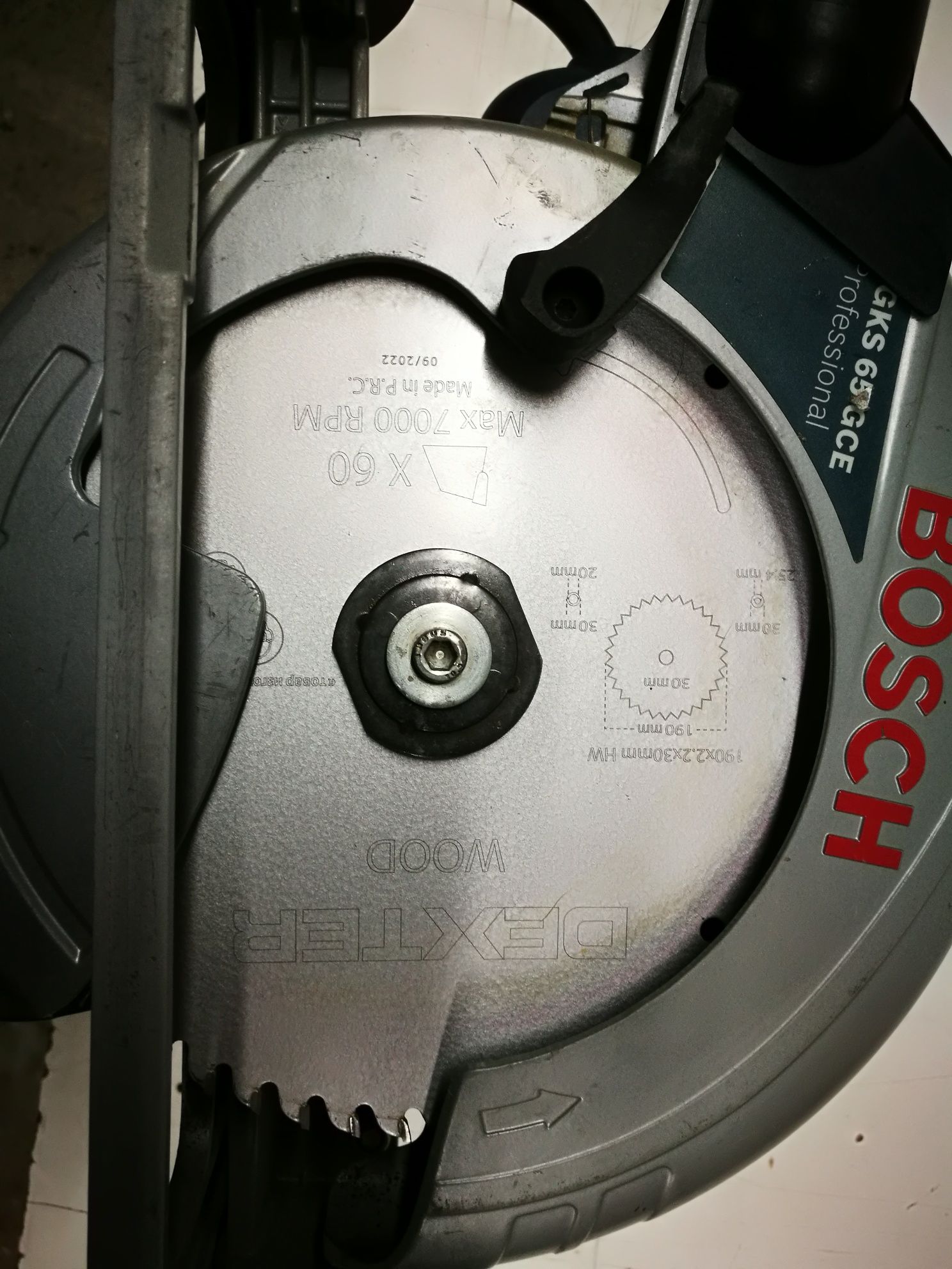 Piła ręczna BOSCH GKS 65 GCE
