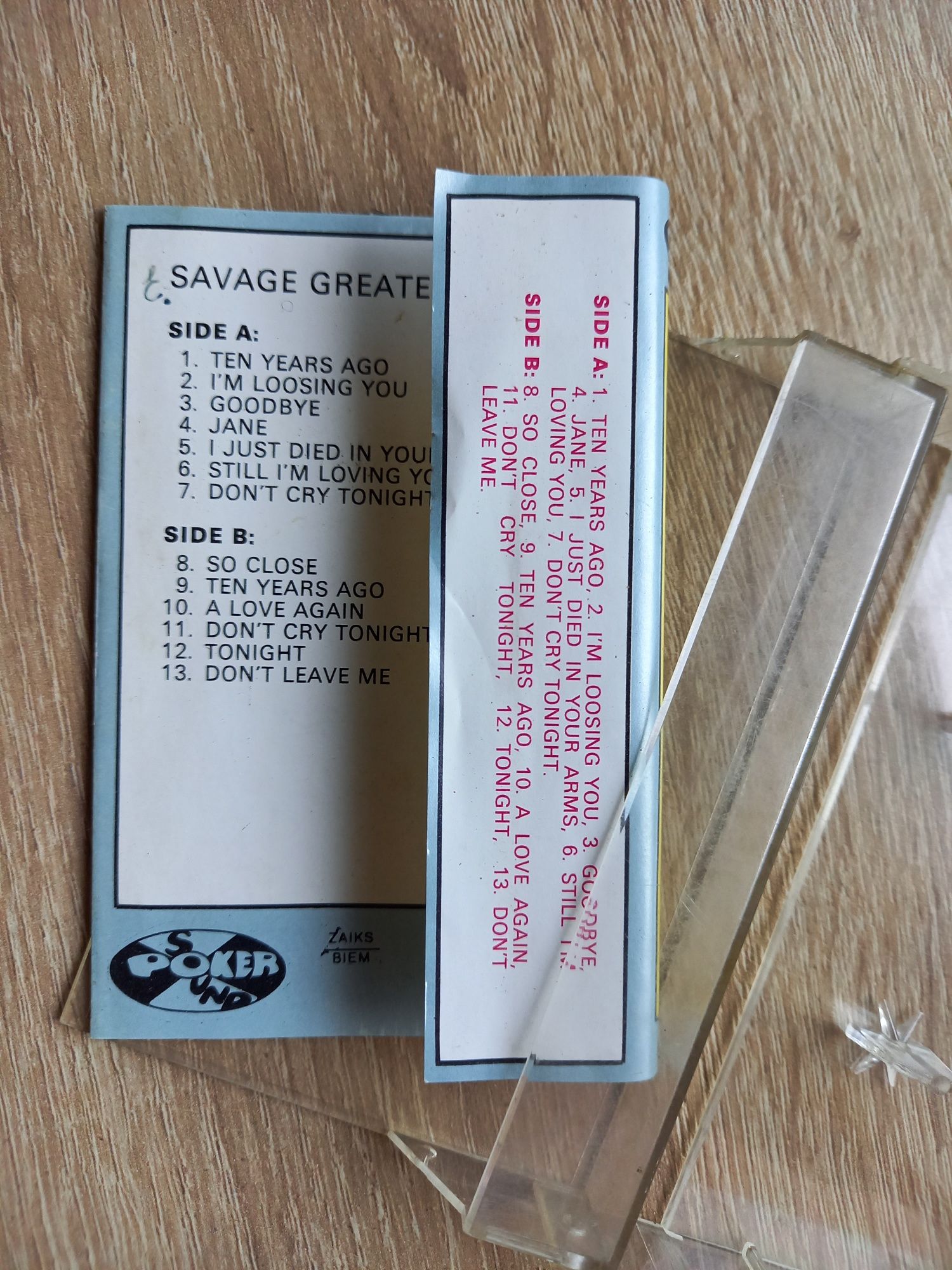 Kaseta audio Savage - Greatest Hits and more