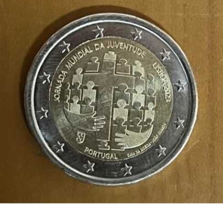 Moeda 2€ Comemorativa Da Jornada Mundial da Juventude - JMJ, Lisboa 20