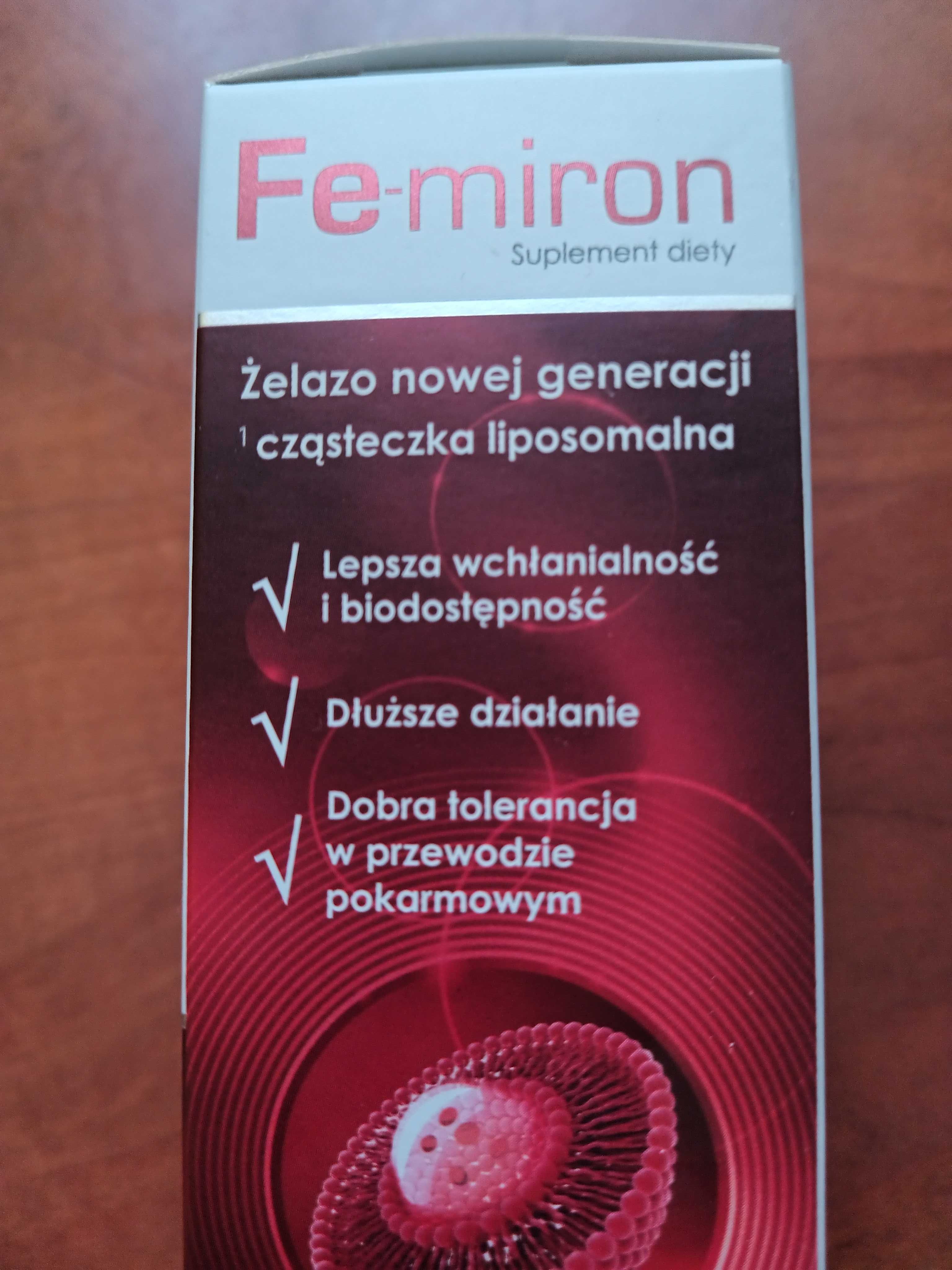 Fe-miron wegańskie kaps liposomalne żelazo o większej biodostępności.