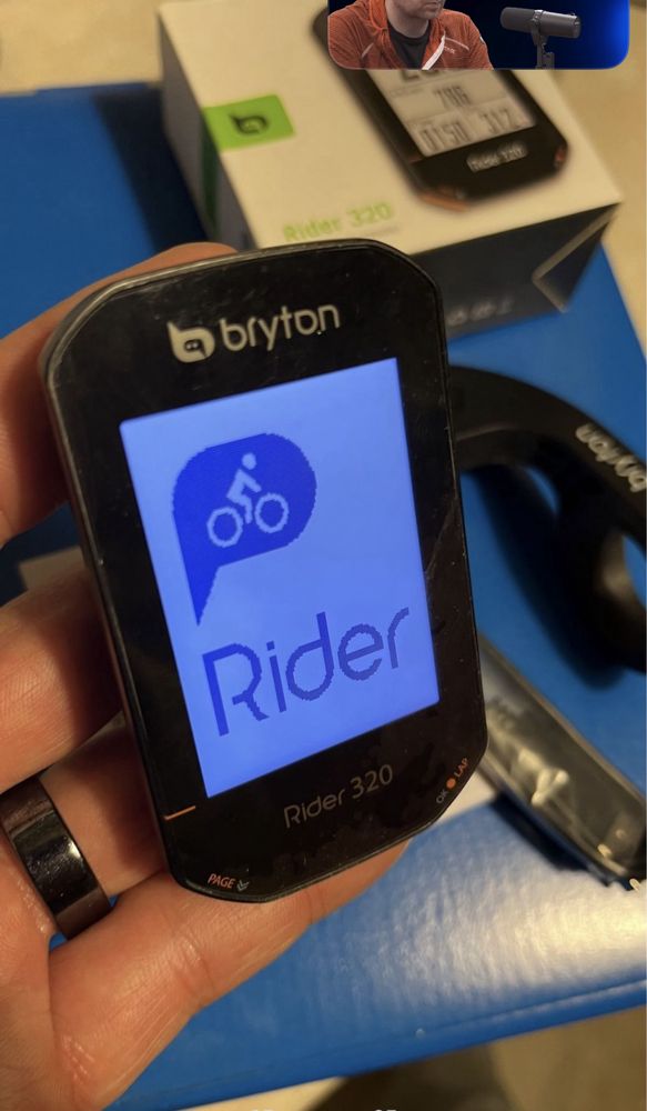 Bryton Rider 320 licznk rowerowy z GPS bluetooth ant+ uchwyt f-mount