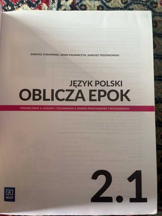 Ksiazki do 2-3 klasy liceum technikum