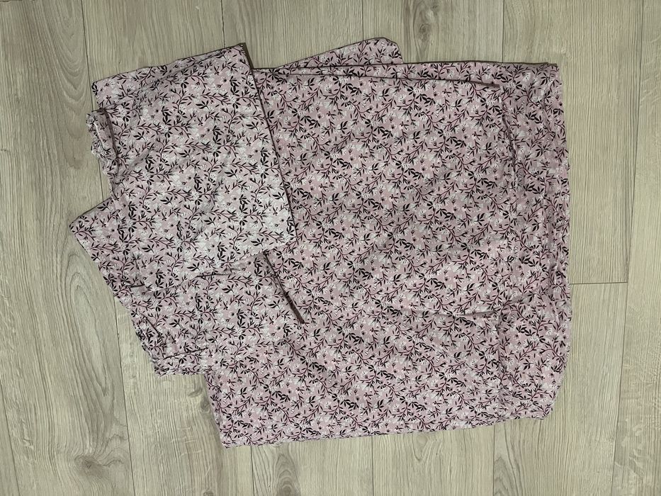 H&M Home Pościel podwójna 200x200 różowa kwiaty