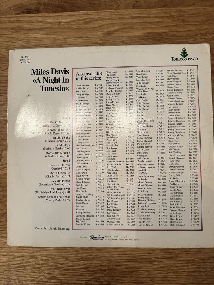 Miles Davis. Night In Tunesia. LP