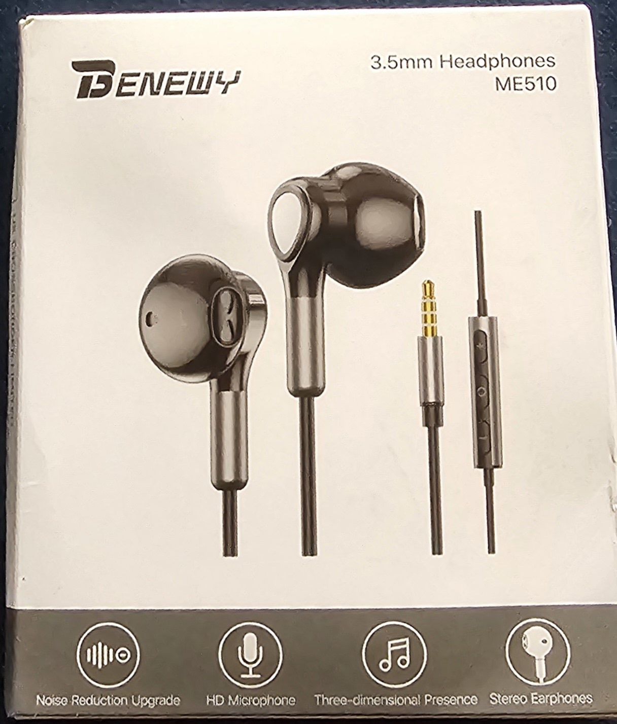 Słuchawki przewodowe BENEWY ME510 AUX 3.5mm do MP3 telefonu PC