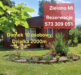 Okuninka - Domek 10 osobowy Zielono Mi do wynajęcia