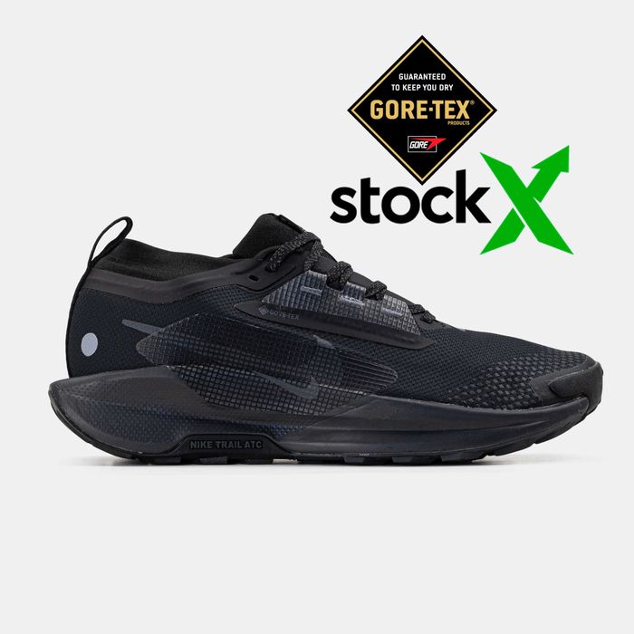 Мужские кроссовки Nike Pegasus Trail 5 GTX Gore-Tex "Full Black" 41-45