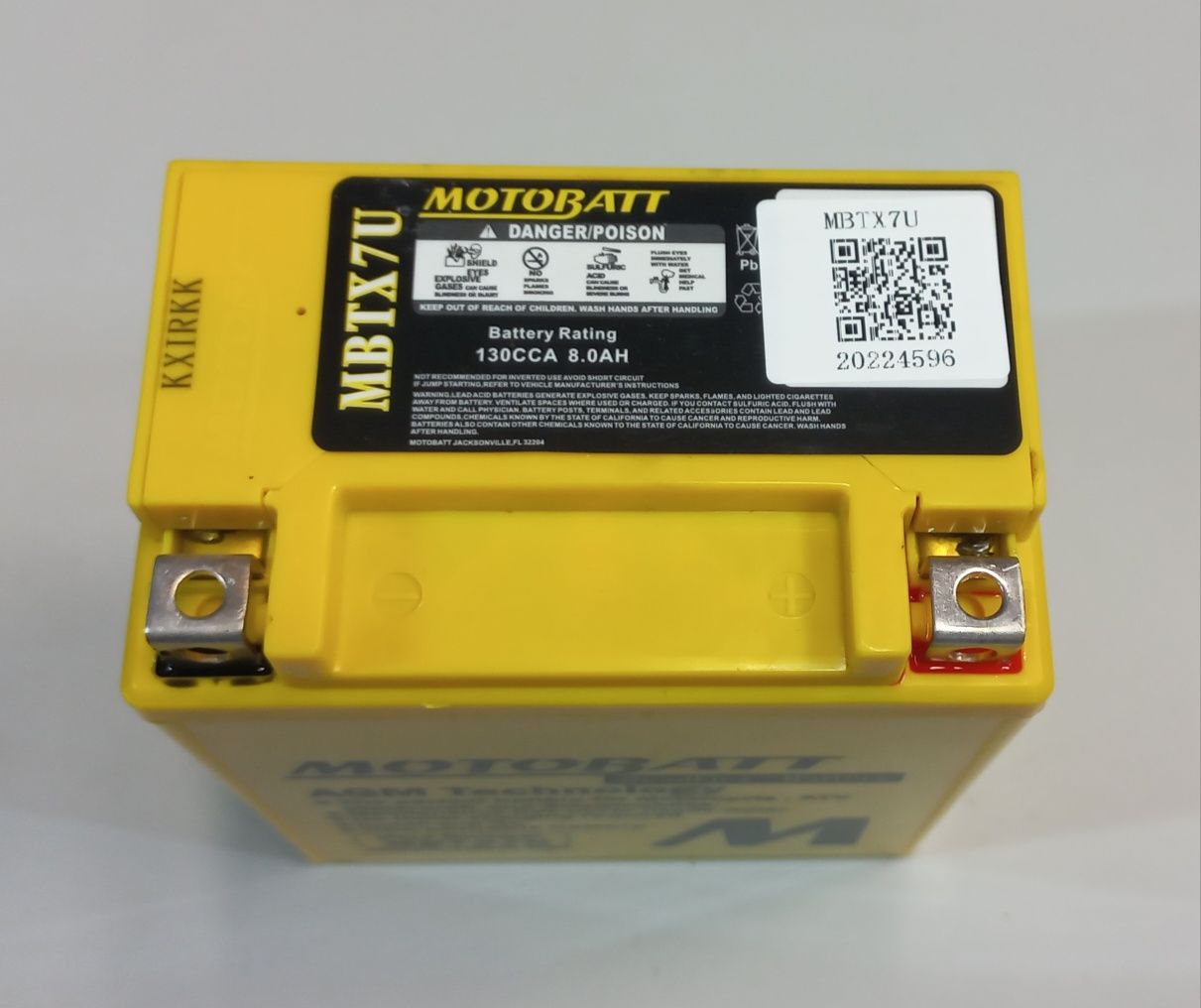 Akumulator motocyklowy żelowy MOTOBATT 12V MBTX7U ytx7l-bs 8ah