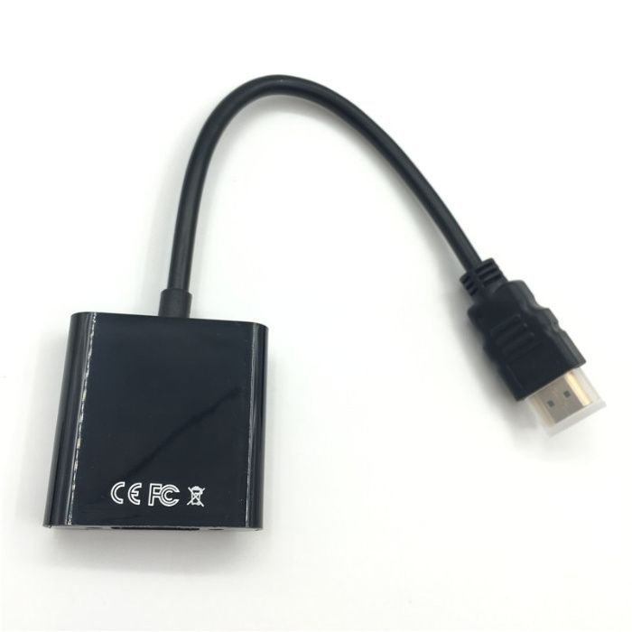 HDMI-VGA адаптер переходник конвертeр +аудио+питание HDMI2VGA Т2 TV PS