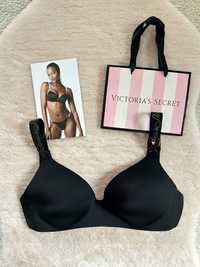 Victoria’s Secret nowy stanik 70F czarny bezszwowy oryginalny logo