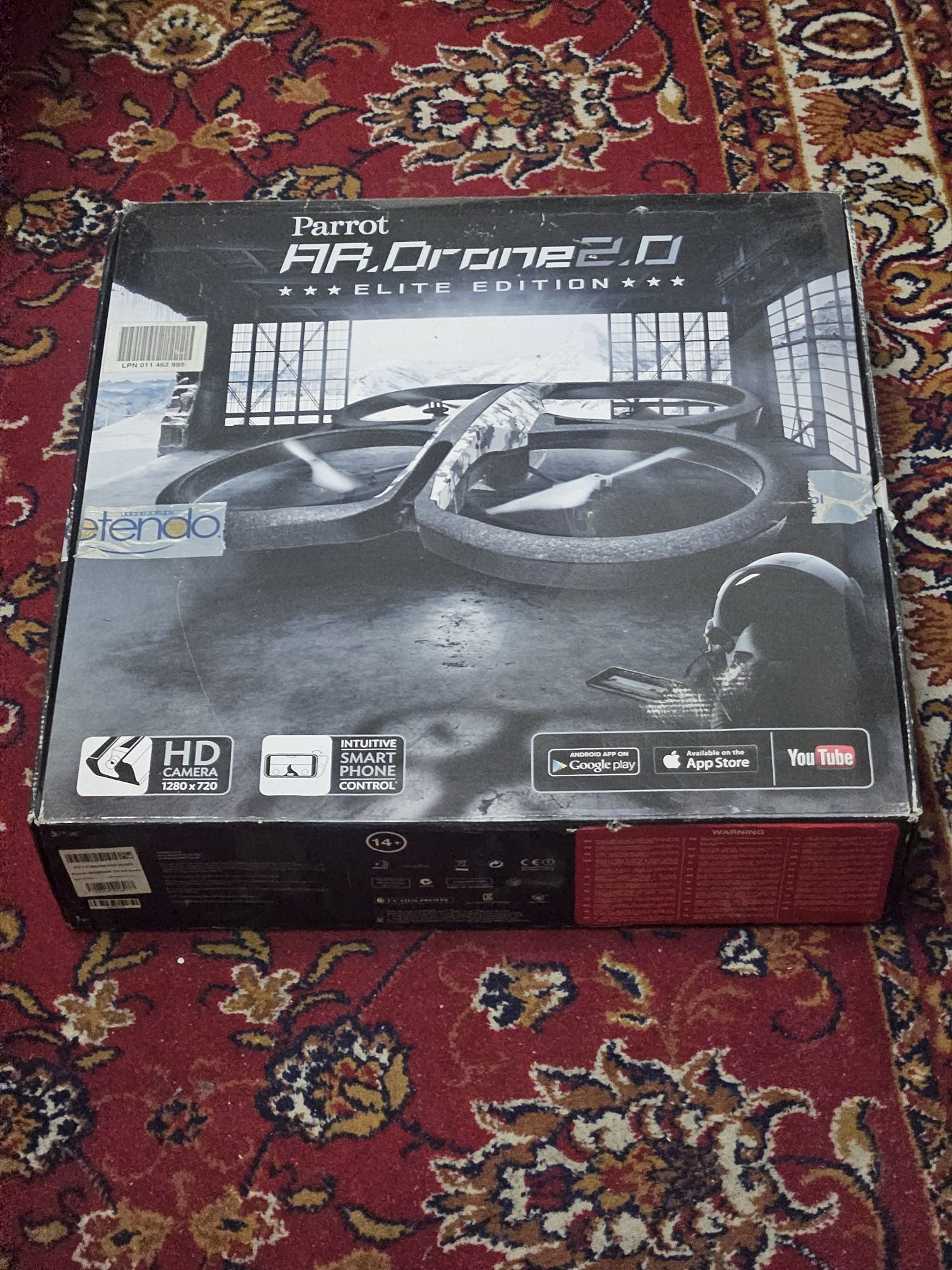 Parrot Ar drone 2.0 Elite edition osłony + 2 baterie, ładowarka,