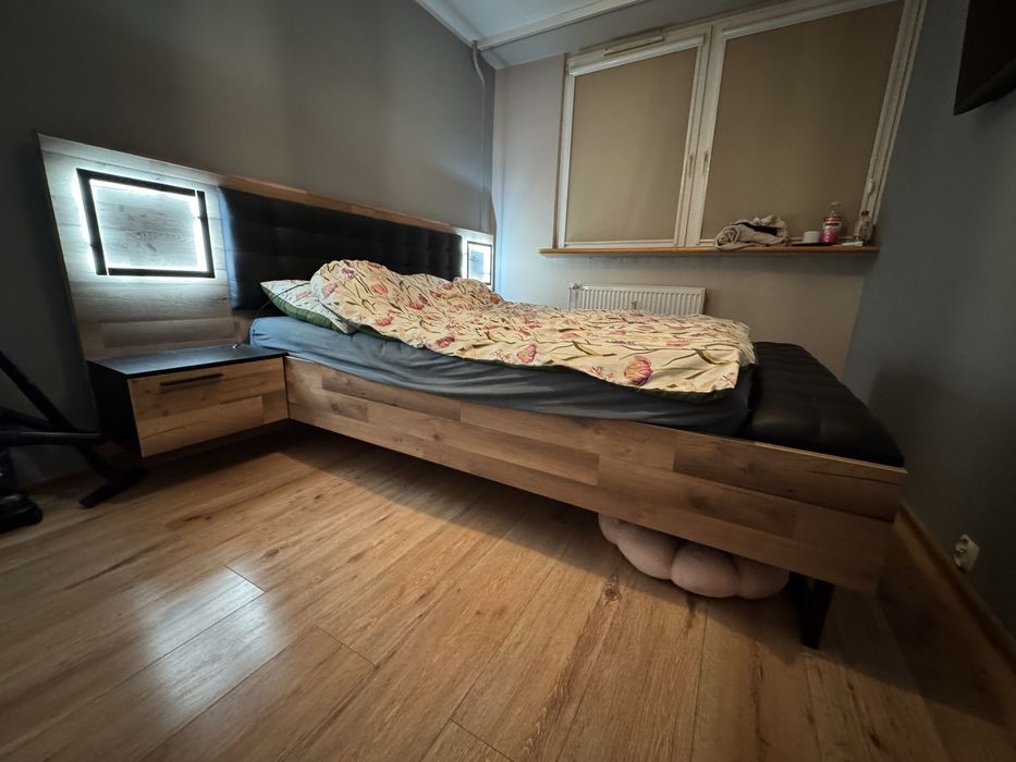 Lóżko ze stelażem i komoda SIRIUS CROWN Agata