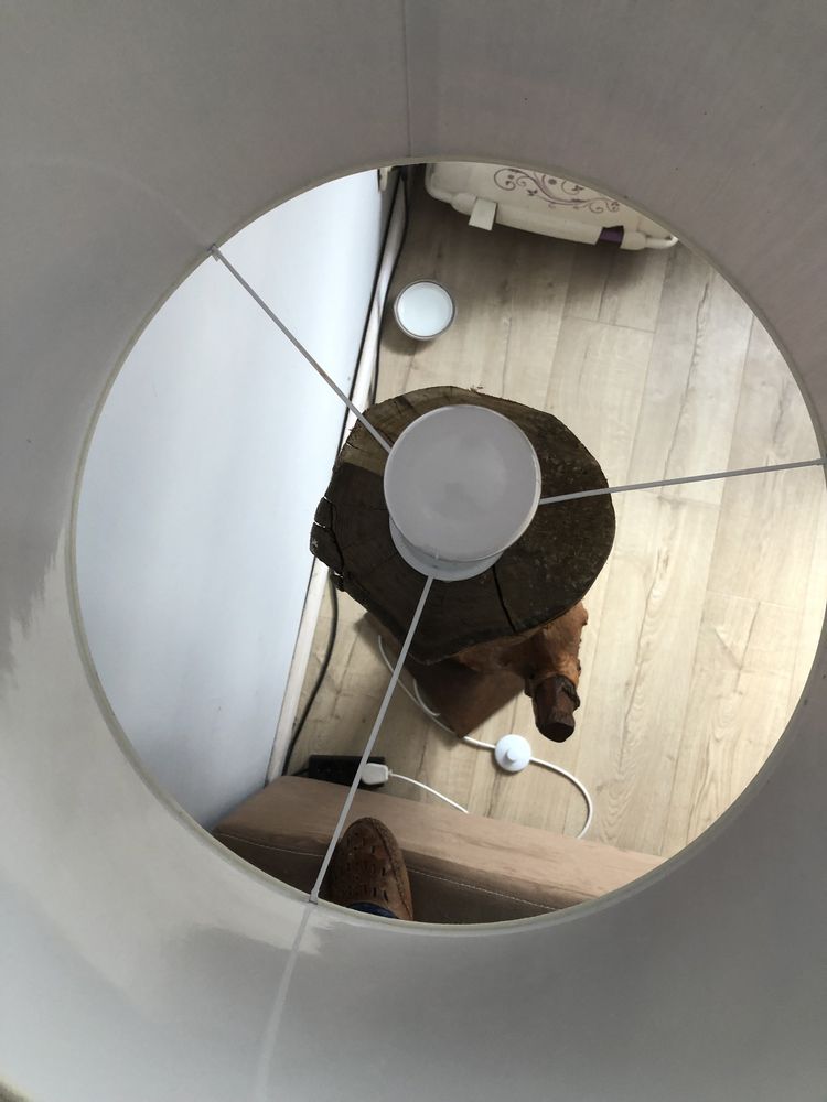 Lampa stojąca Loft z pnia Akacji