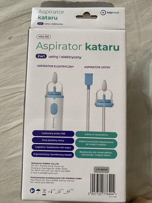 Helpmedi Aspirator 2W1 Elektryczny i Ustny