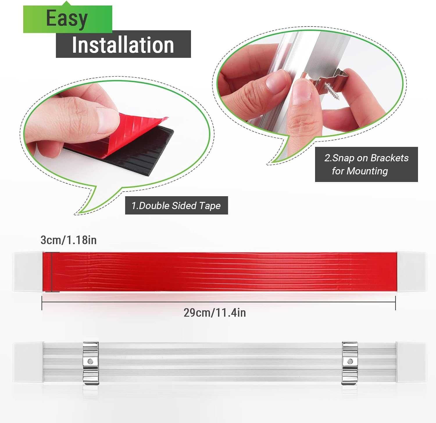 Barra de Led 12V com interruptor (Autocaravana/Campervan)
