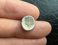 Starożytna Grecka moneta, hemidrachma Byzantion 387-340 p.n.e.!