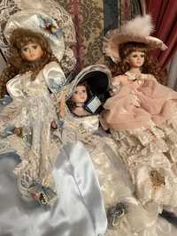 Três bonecas antigas porcelana