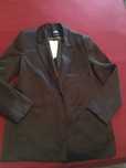 Blazer castanho acetinado