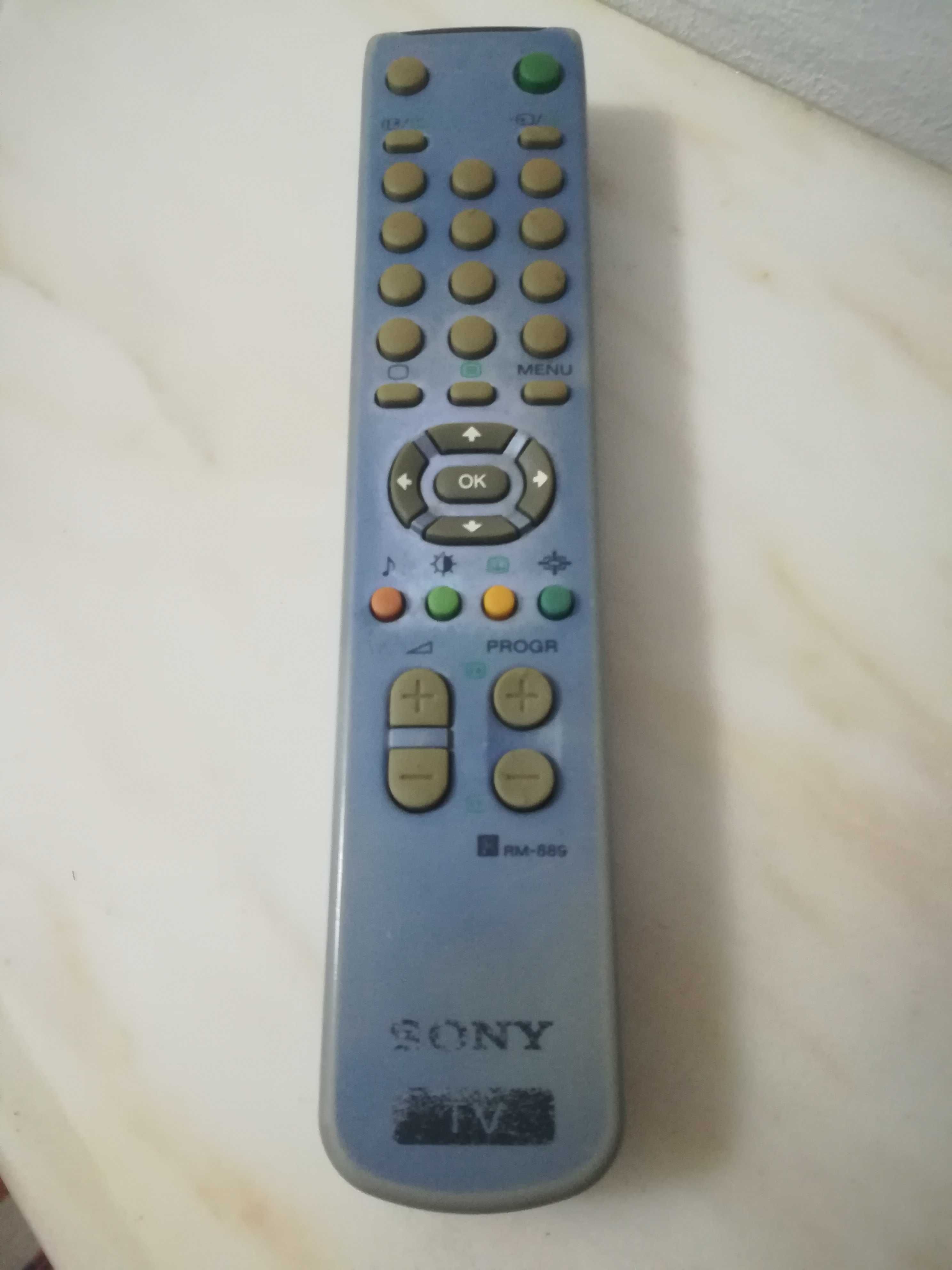 Sony comando tv prateado
