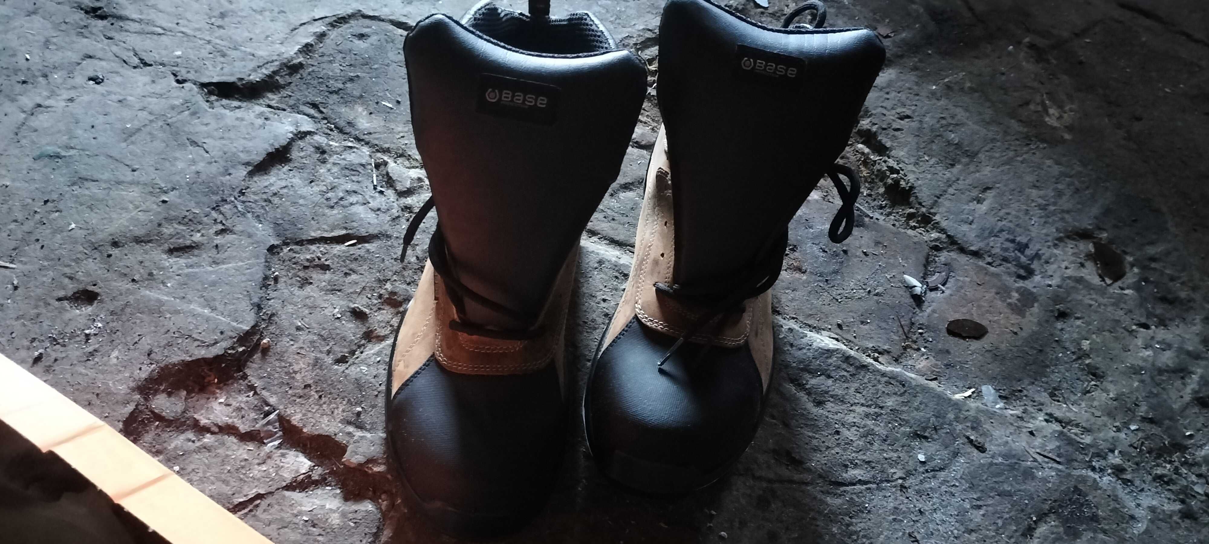 Buty Robocze Base Rafting Top B0610 Czarny Brązowy r43