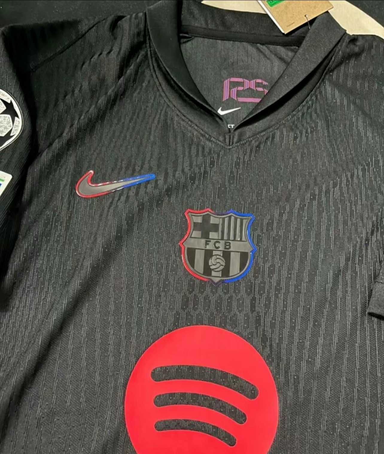 Koszulka Nike Barcelony Lewandowski 9 - Fanówka z Opaską Ligi Mistrzów