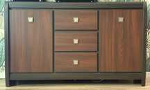 Meble Black Red White do salonu w kolorze wenge