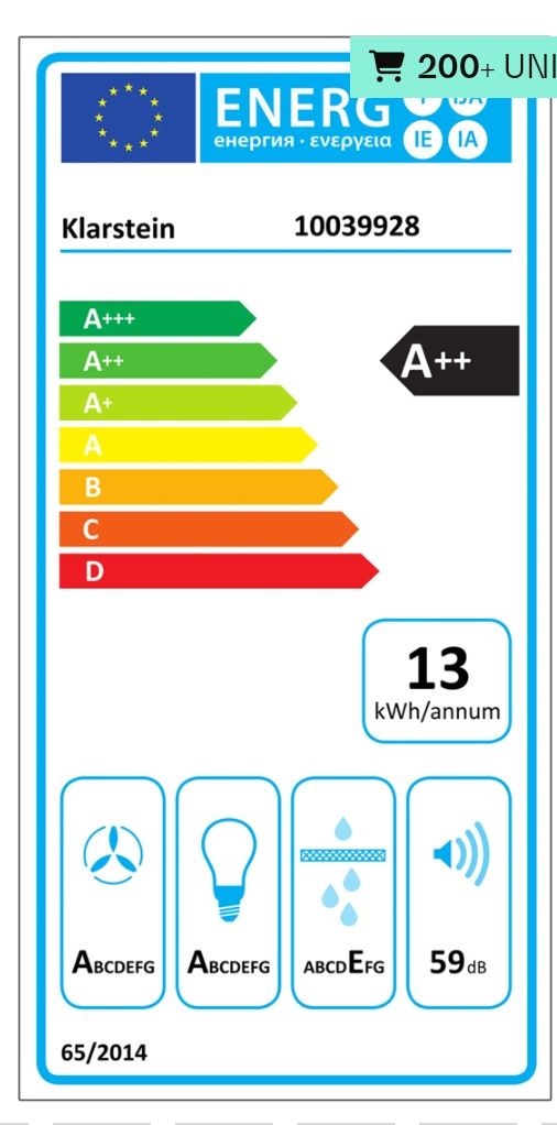 Exaustor NOVO da Klarstein Aurora Eco 60