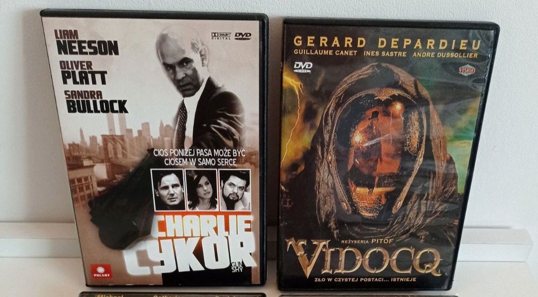 DVD Super Zestaw 3 filmów akcji Charlie Cykor, Traffic, Vidocq