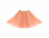 spódniczka  tiulowa tutu 40 cm brzoskwiniowa łososiowa panieński