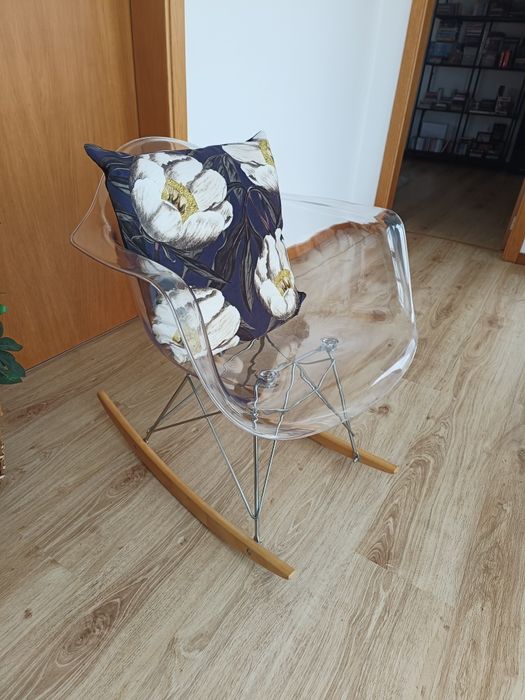 Cadeira baloiço com pés Madeira