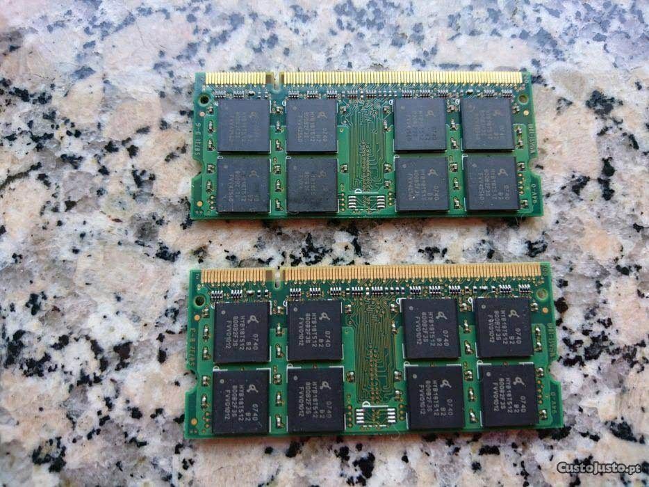 Pack 2 Memórias RAM 1GB