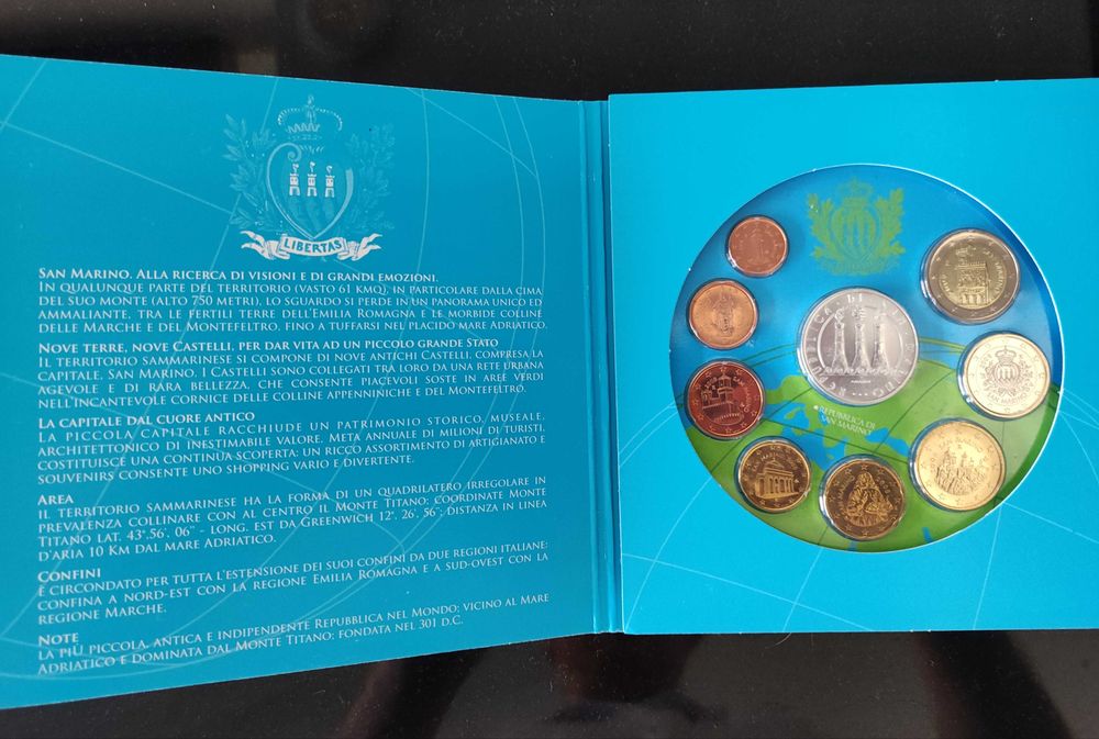 Set Oficial San Marino 2008 – Moedas Euro – Envio Grátis