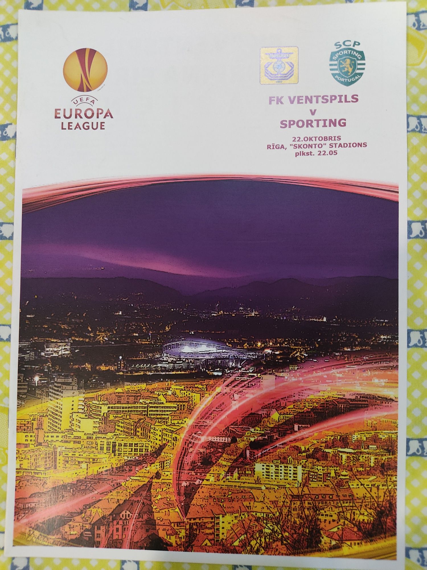 Programa Ventspils Sporting liga Europa 2009/10