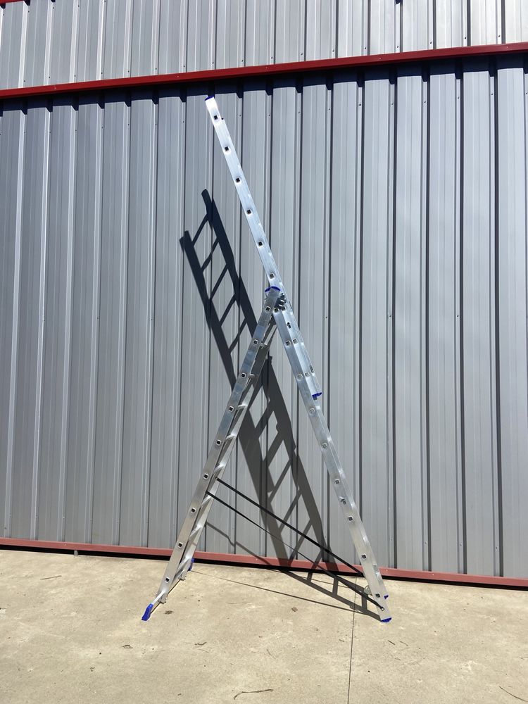 Escada 3x9 (5,25m esticada) NOVO com certeficados CE