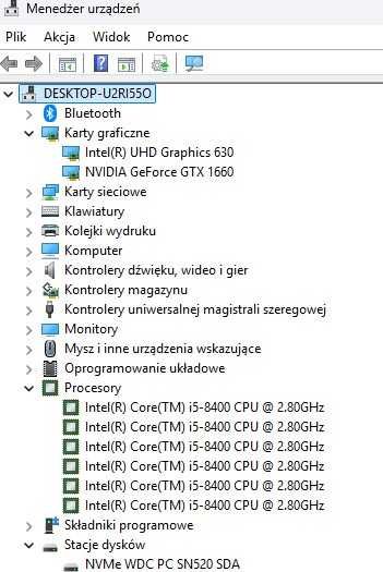 Komputer do gier Dell i5 | 16 GB DDR4 | 500 GB SSD | GTX 1660 6 GB