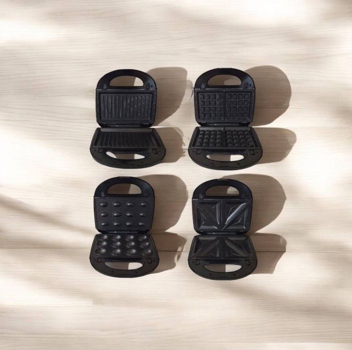 Гриль вафельниця бутербродниця горішниця мультипекар 4в1 Rainberg 5408