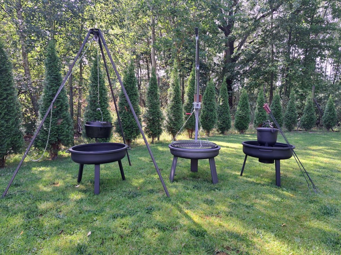 Grill  palenisko ognisko ogrodowe kijki w komplecie