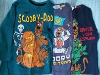 bluzki z długim rękawem dla chłopca halloween scooby doo