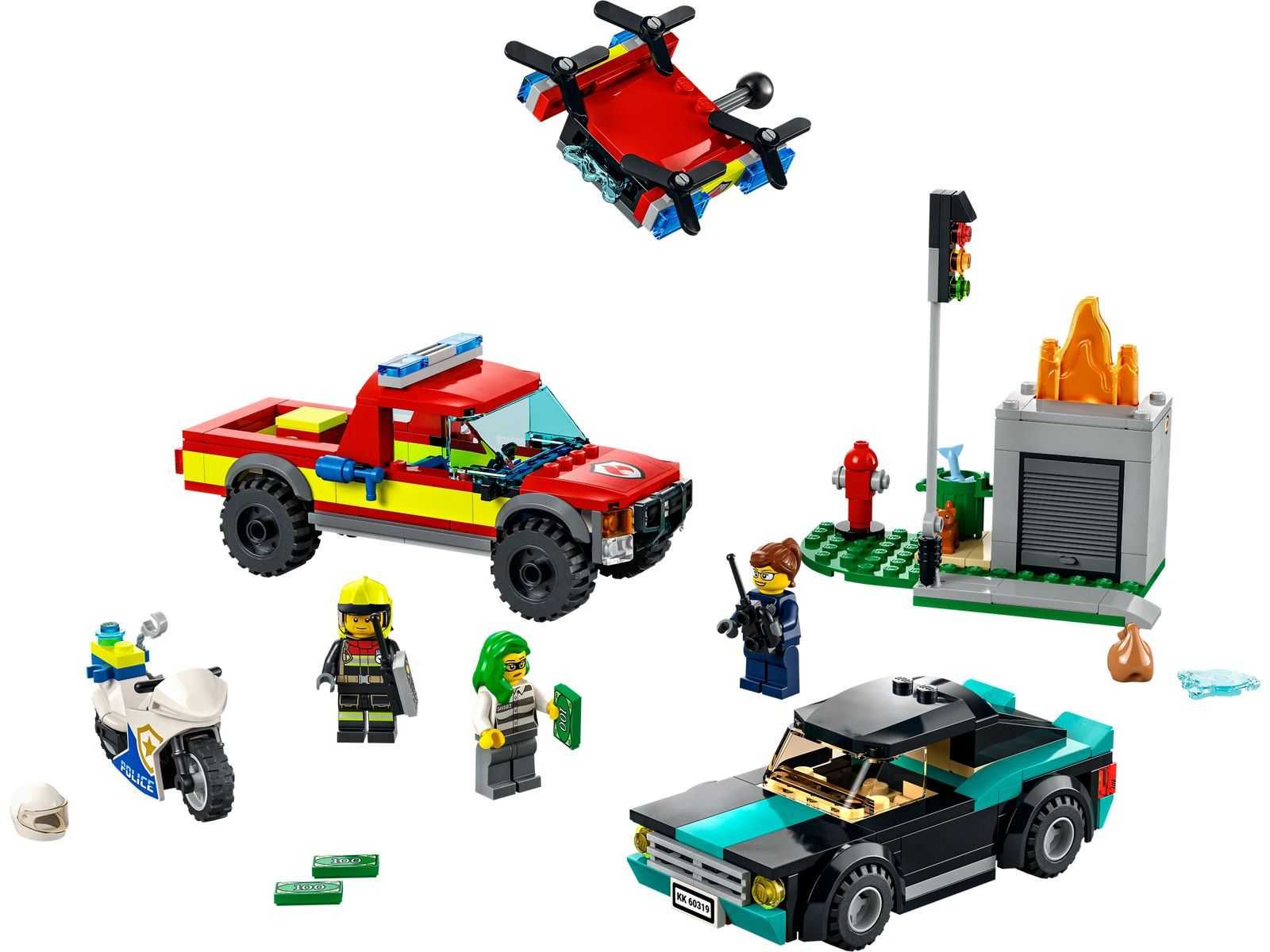 Lego 60319 - Akcja strażacka i policyjny pościg NOWE!!