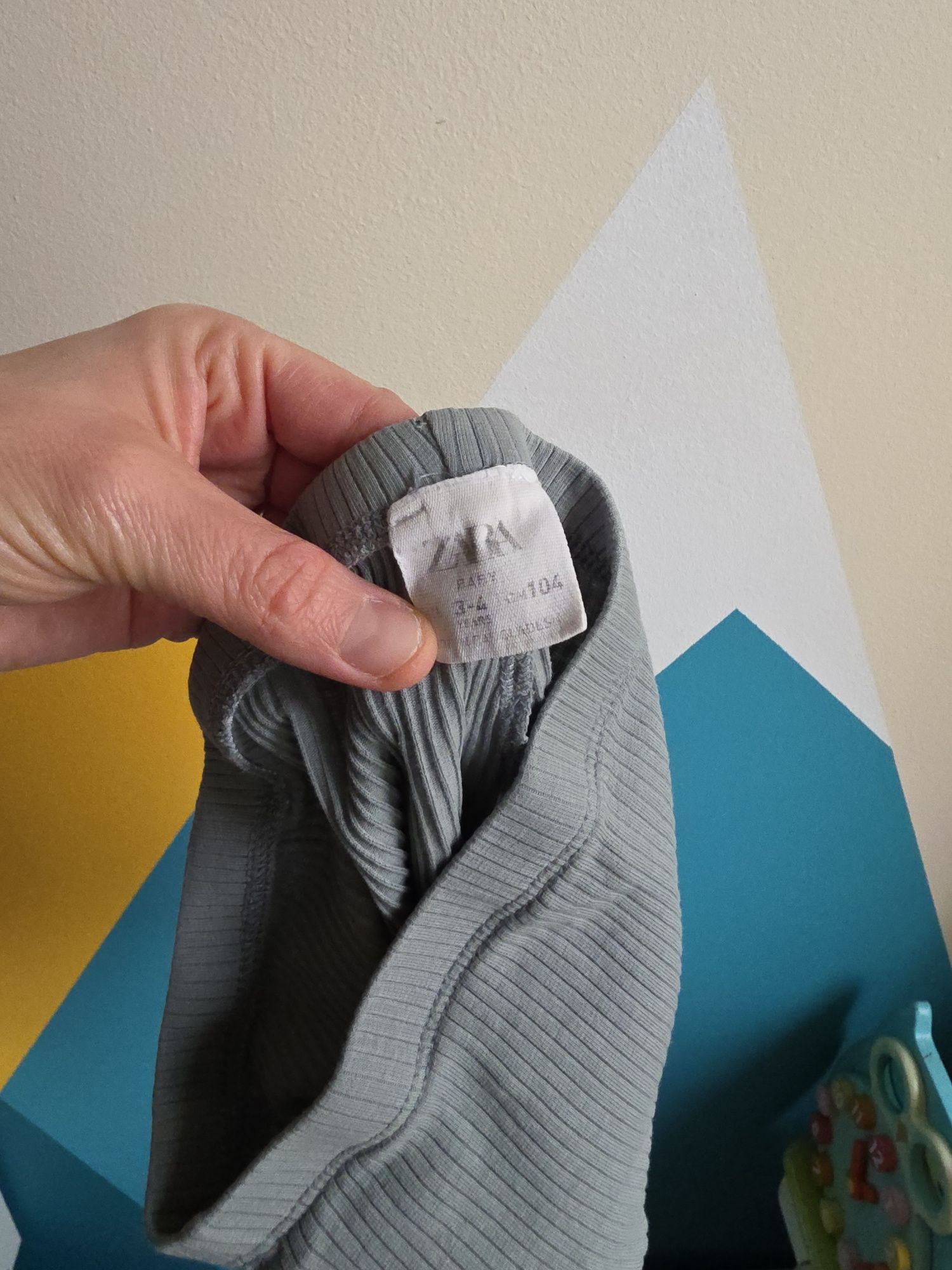 Zestaw Bluey bluzka t-shirt Szorty prążkowane Zara krótkie spodenki