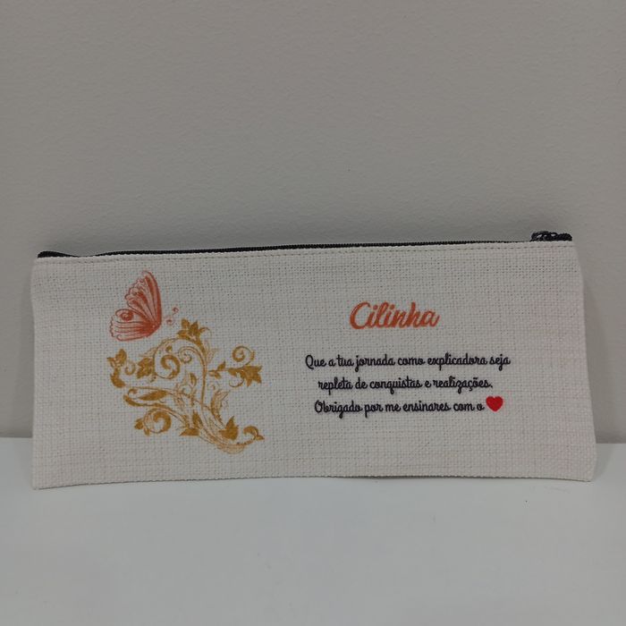 Estojo de linho personalizado