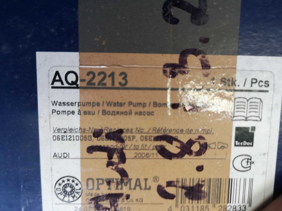 Pompa wody Audi A8 D3 A6 C6 A5 B8 A4 B8 Q5 NOWA 2.8 FSI