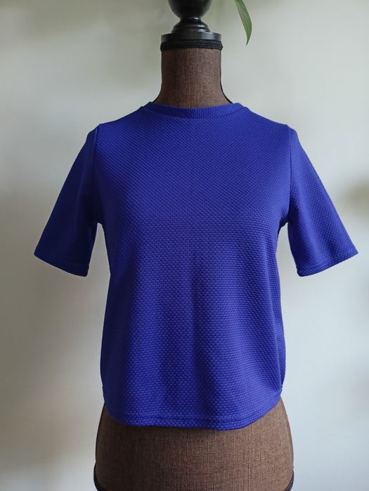 Crop top w kolorze granatowym/indygo Atmosphere