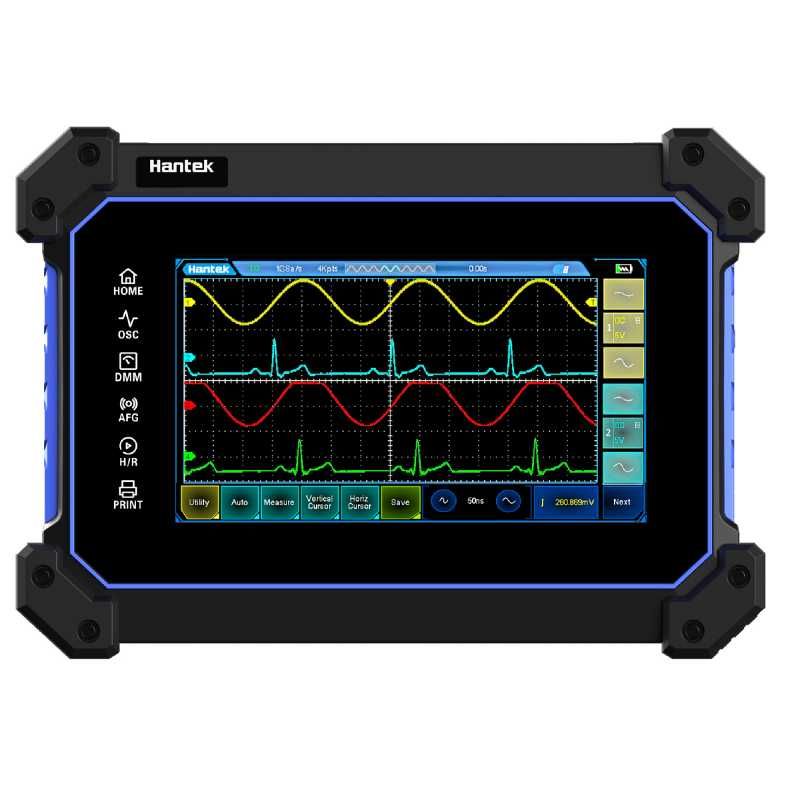 Osciloscópio Digital  Hantek  fonte sinal + Multímetro 2 ou 4 canais