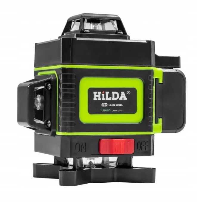 Poziomnica laserowa krzyżowa zielona HILDA 16 linii 360 4D